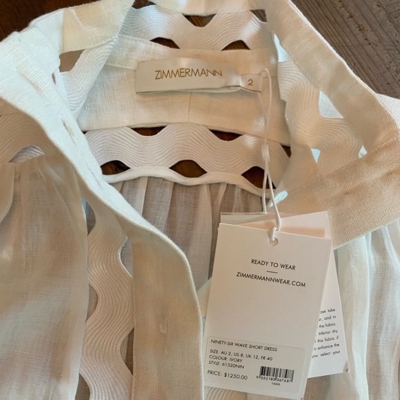 ❌SOLD❌Zimmermann “Ninety Six” Short Dress BNWT - Picture 6 of 15